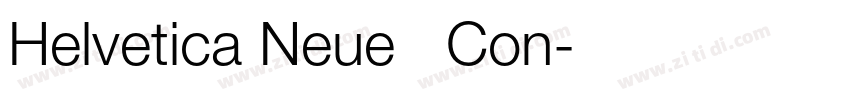 Helvetica Neue   Con字体转换